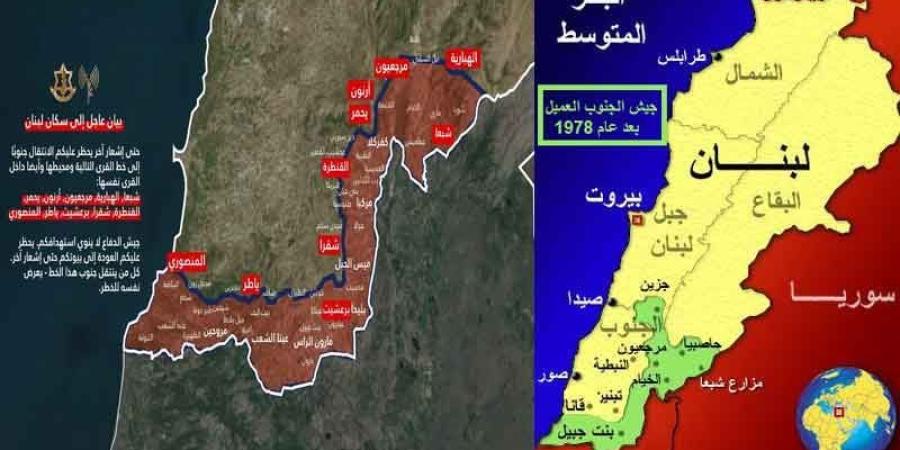 تغيير للجغرافيا، وخرق واضح للاتفاق .. ما حكاية الخريطة التي يروّجها الصهاينة في لبنان