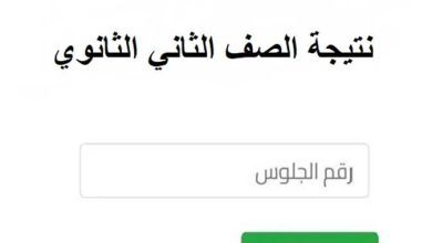 نتيجة الصف الثاني الثانوي